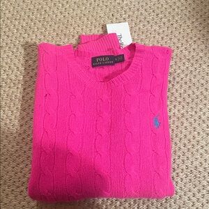 Polo by Ralph Lauren Vibrant Pink Crewneck Sweater